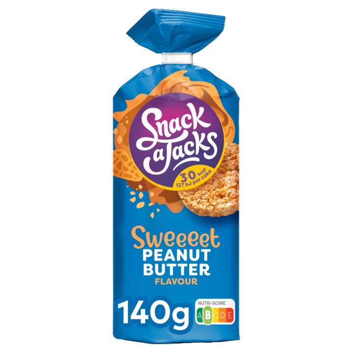 Snack A Jacks Pindakaas Rijstwafels 140gr