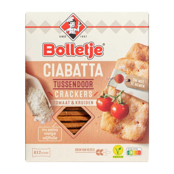 Bolletje Ciabatta Tussendoor Crackers Tomaat &amp; Kruiden