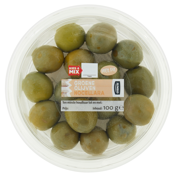 Jumbo Groene Olijven Nocellara 100g