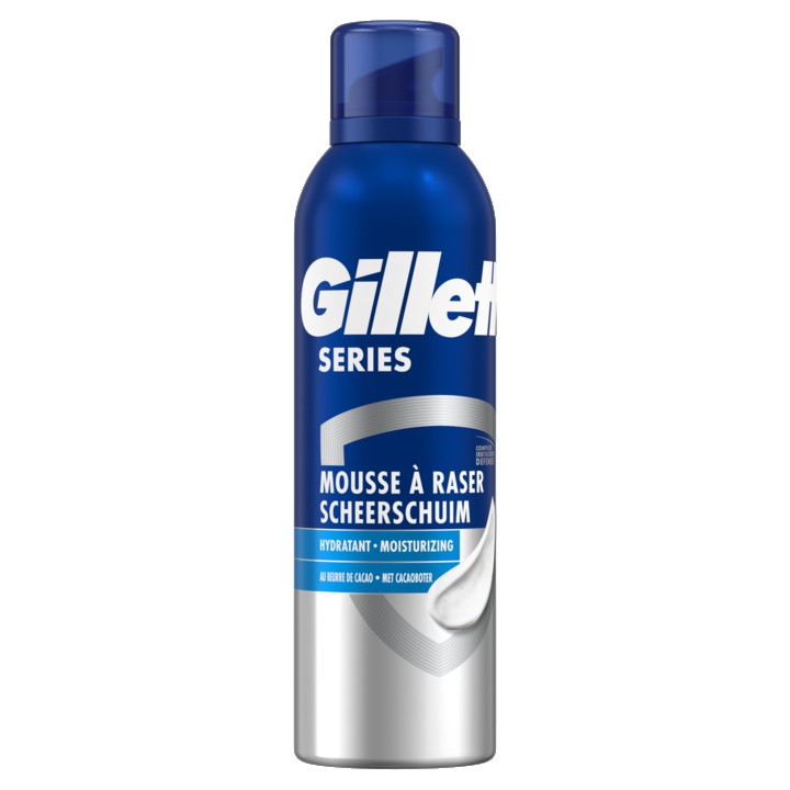 Gillette Series Moisturizing Scheerschuim Met Cacaoboter, 250ml