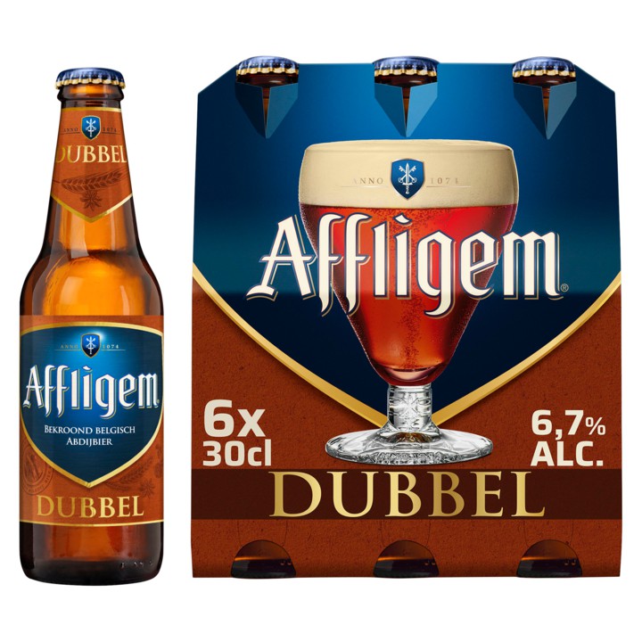 Affligem Dubbel Bier Fles 6 x 300ML