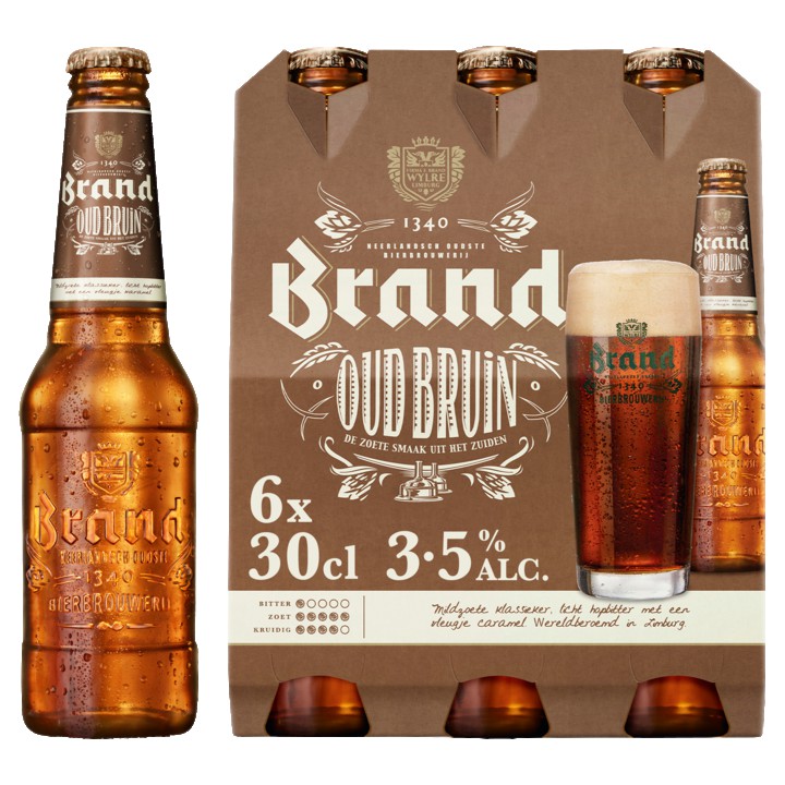 Brand Oud Bruin Bier Fles 6 x 30cl