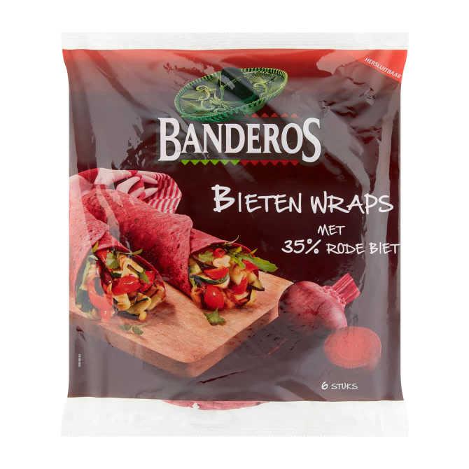 Banderos Tortilla wraps rode biet