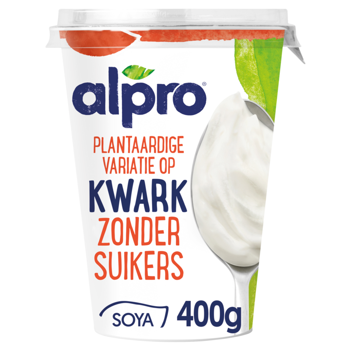 Alpro Plantaardige Variatie Op Kwark Zonder Suikers 400g