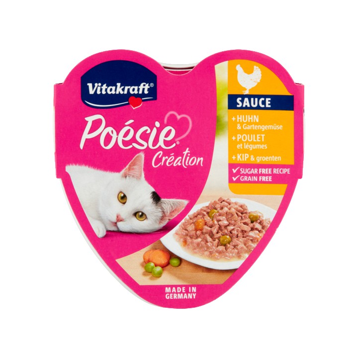 Vitakraft Po&amp;eacute;sie Cr&amp;eacute;ation Sauce Kip &amp;amp; Groenten 85g