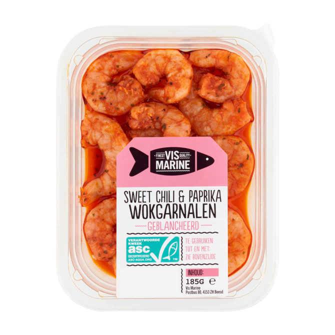 Vismarine Wokgarnalen chili paprika ASC