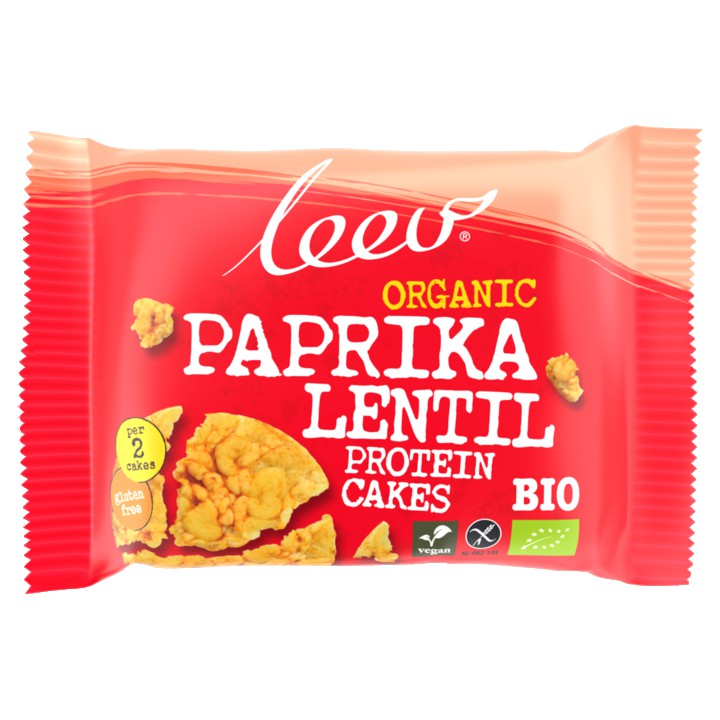 Leev bio LINZENWAFELS PAPRIKA multipack glutenvrij 3 x 2 st (54g)