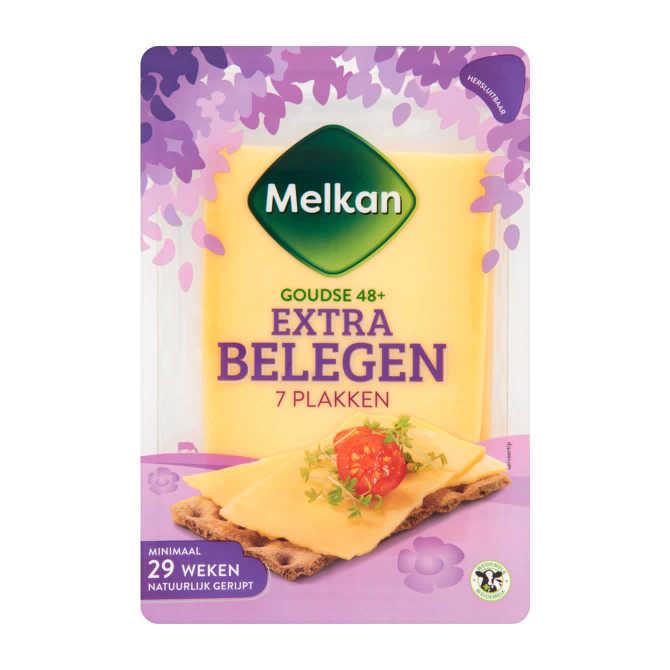 Melkan Extra belegen 48+ kaas plakken