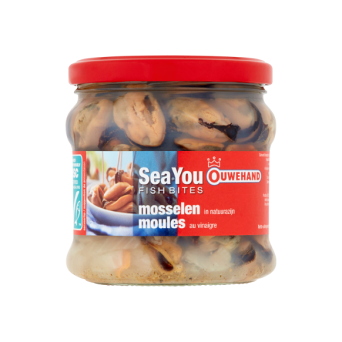 Ouwehand Sea You Fish Bites Mosselen in Natuurazijn 355g