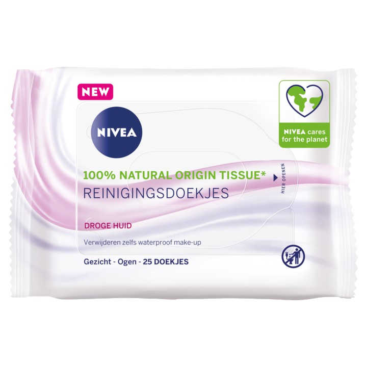Nivea Reinigingsdoekjes Droge Huid 25 Doekjes