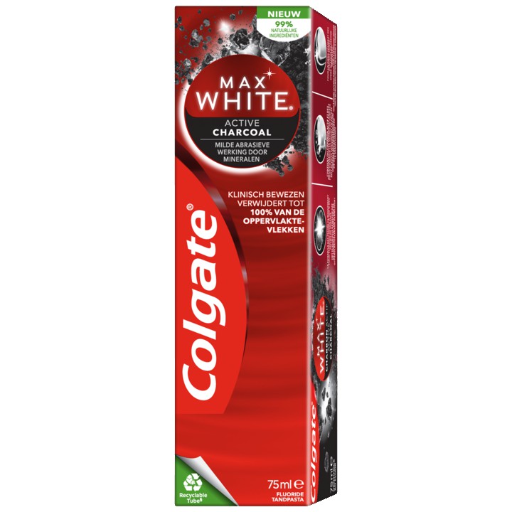 Colgate Max White Activated Charcoal Whitening Tandpasta 75ml
