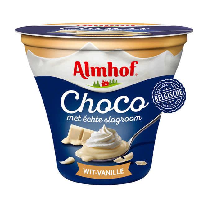 Almhof Choco met slagroom Wit-Vanille