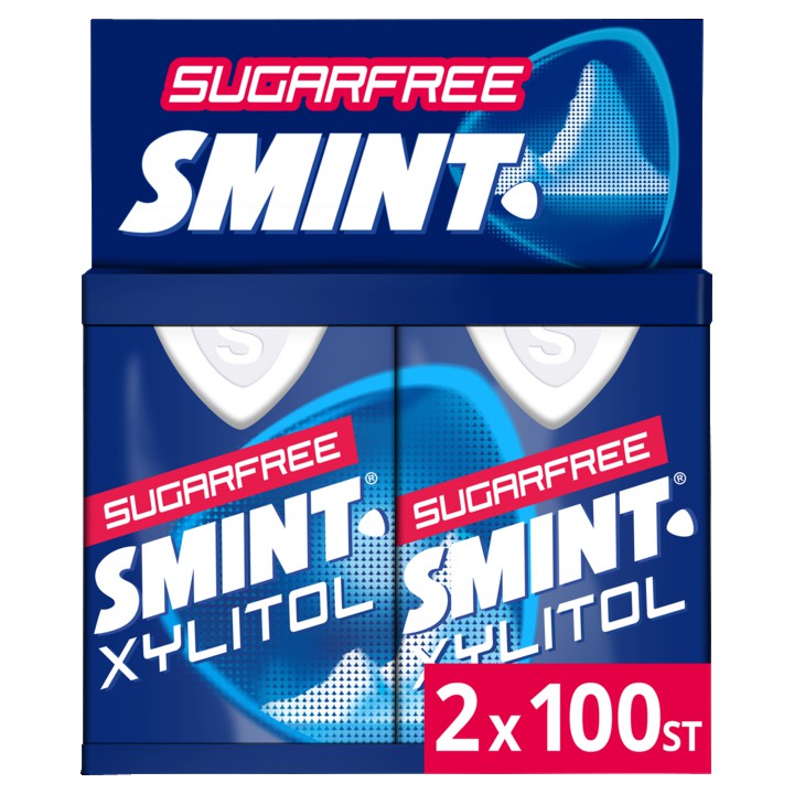 Smint Mint Pepermunt Suikervrij Dispenser 100 stuks Keelpastille