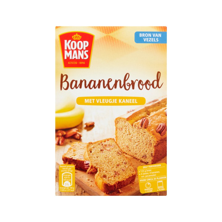 Koopmans Bananenbrood met vleugje kaneel