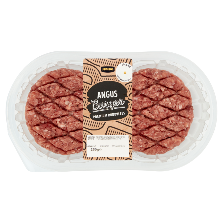 Jumbo Angus Burger Premium Rundvlees 2 Stuks