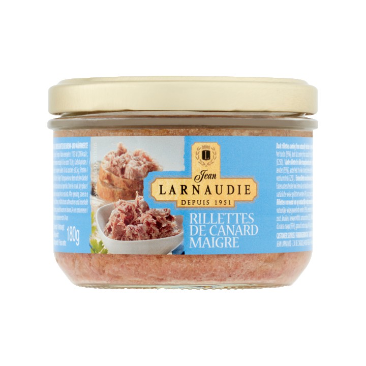 Jean Larnaudie Rillettes de Canard Maigre 180g