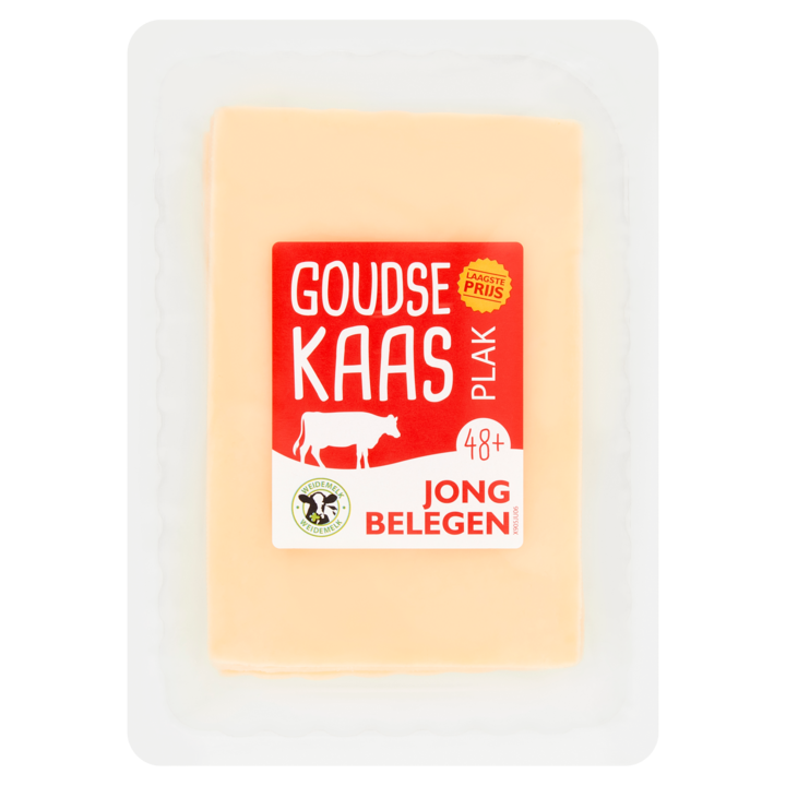 Goudse Kaas Jong Belegen 48+ Plak 190g