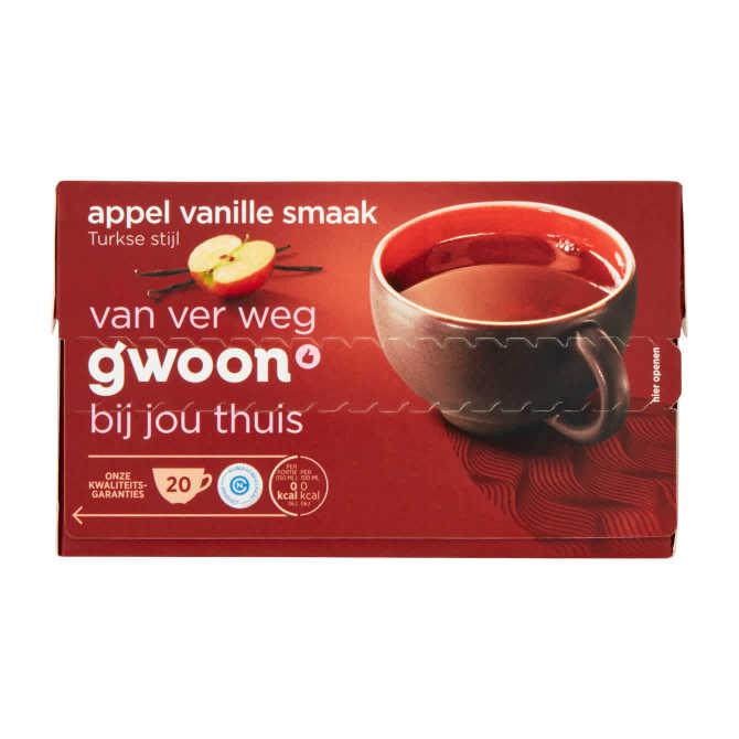 g&#039;woon Turkse thee appel vanille