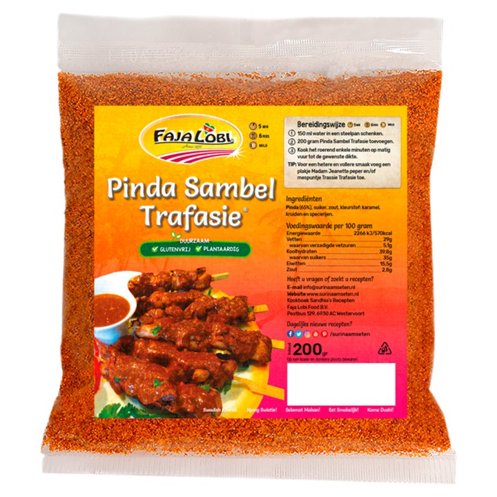 Faja Lobi Pinda Sambel Trafasie 200g