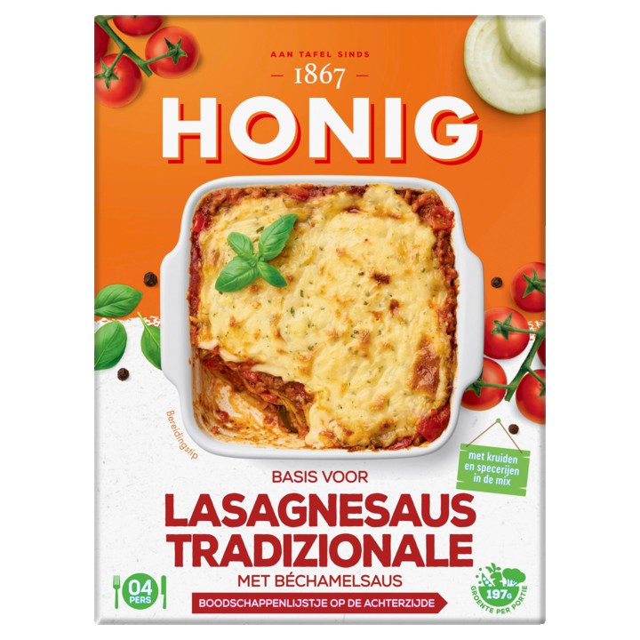 Honig Maaltijdmix Lasagnesaus Tradizionale 125g