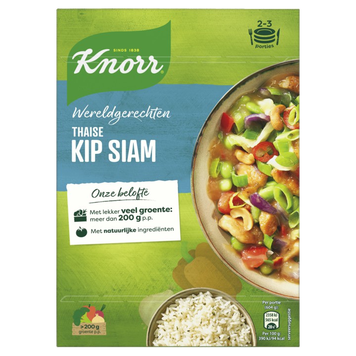 Knorr Wereldgerechten Maaltijdpakket Thaise Kip Siam 300g