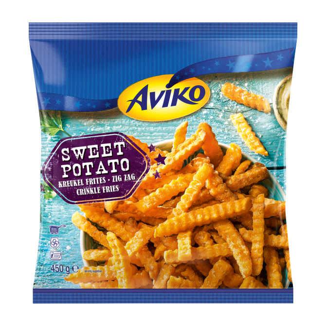 Aviko Zoete aardappel kreukelfriet | Nederland Life Aviko Zoete aardappel kreukelfriet