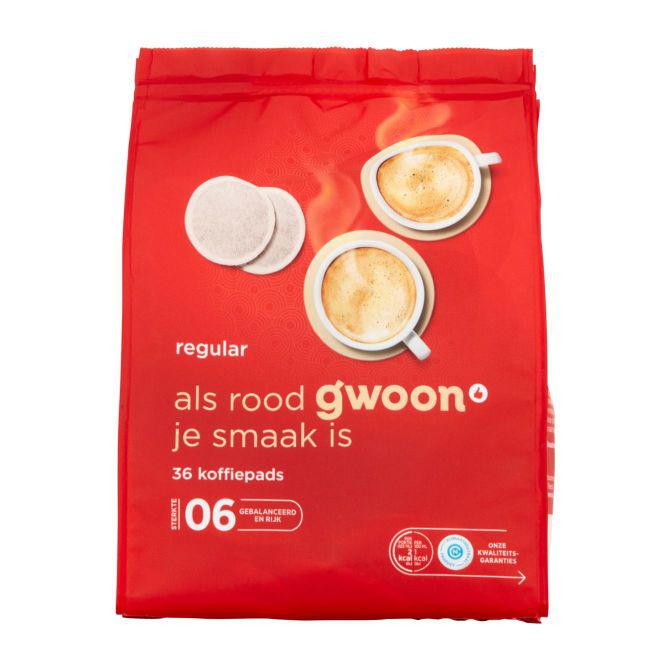 g&#039;woon Koffiepads regular