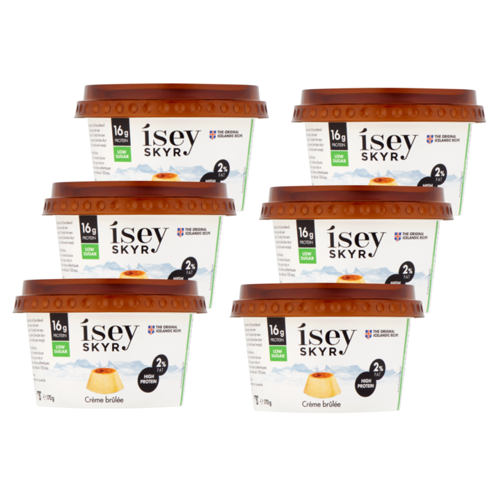 &amp;Iacute;sey Skyr Cr&amp;egrave;me Br&amp;ucirc;l&amp;eacute;e 6 x 170g