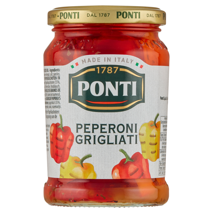 Ponti Gegrilde Paprika 280g