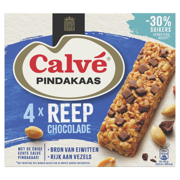 Calv&amp;eacute; Pindakaasreep Chocolade 35g