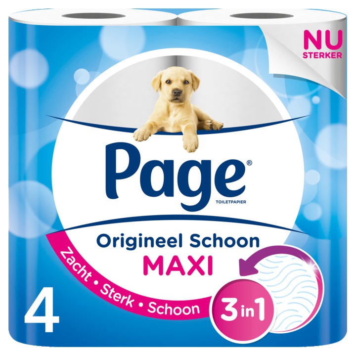 Page Compleet Schoon Toiletpapier Maxi 4-rollen