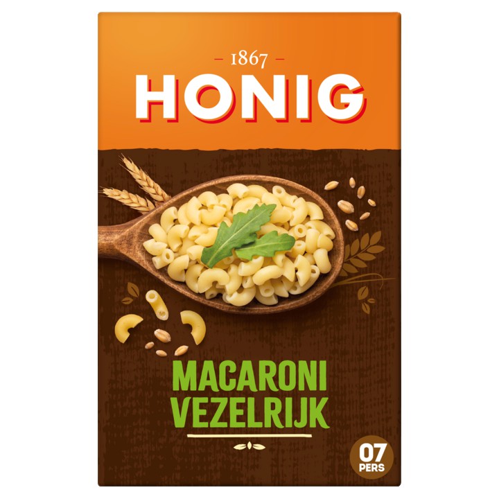 Honig&amp;nbsp;Macaroni&amp;nbsp;Vezelrijk 550g