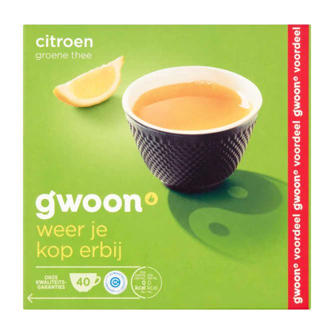 g&#039;woon Groene thee citroen