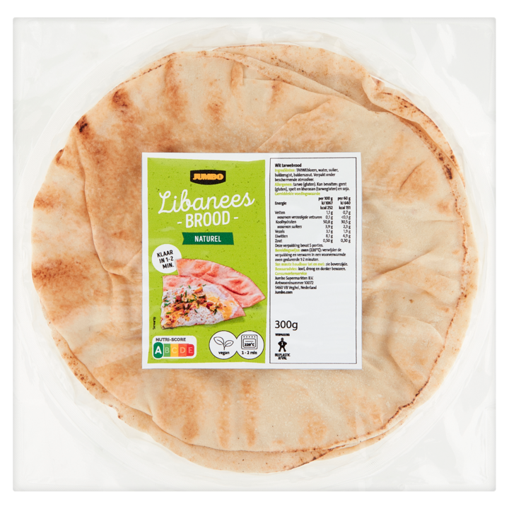 Jumbo - Libanees Brood Naturel - 300g