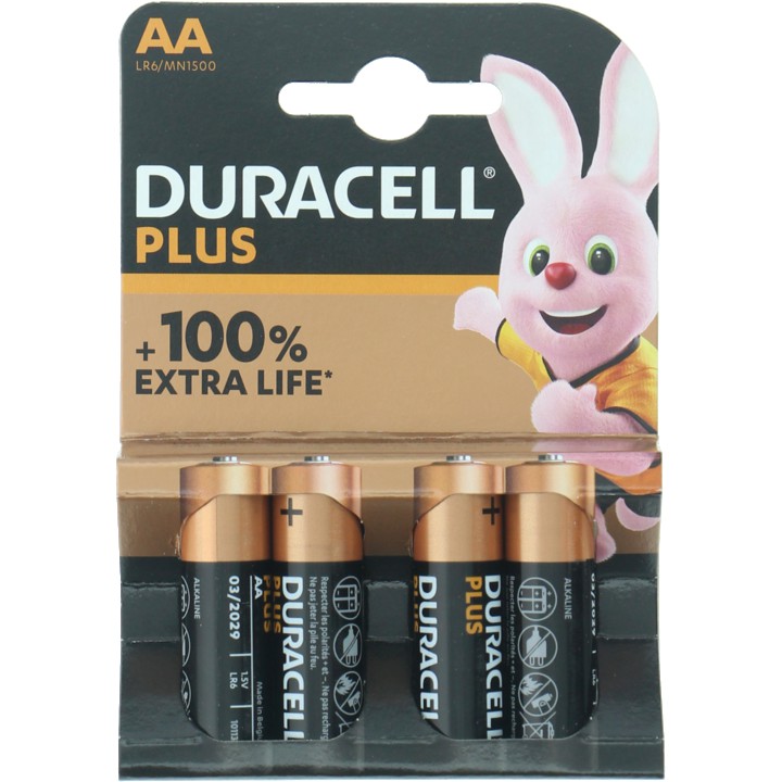 Duracell Alkaline Plus AA 4ce