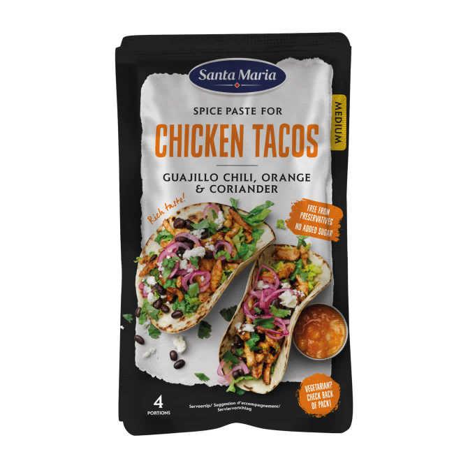 Santa Maria Spice paste chicken taco