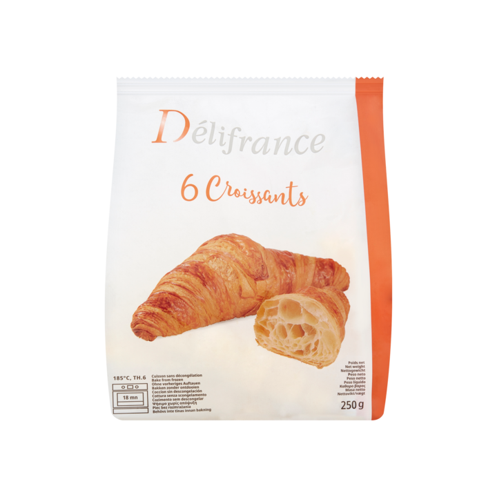 D&amp;eacute;lifrance - Croissants - 6 Stuks