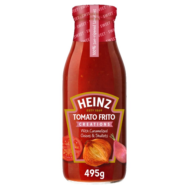 Heinz Tomato Frito Creations met Gekarameliseerde Uien &amp;amp; Sjalotten