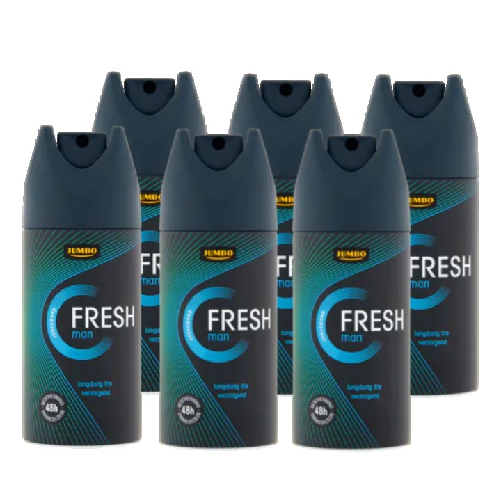 Jumbo Fresh Man Deodorant 6 x 150ml