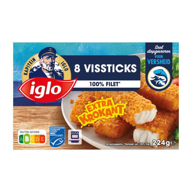 Iglo Vissticks 8 stuks