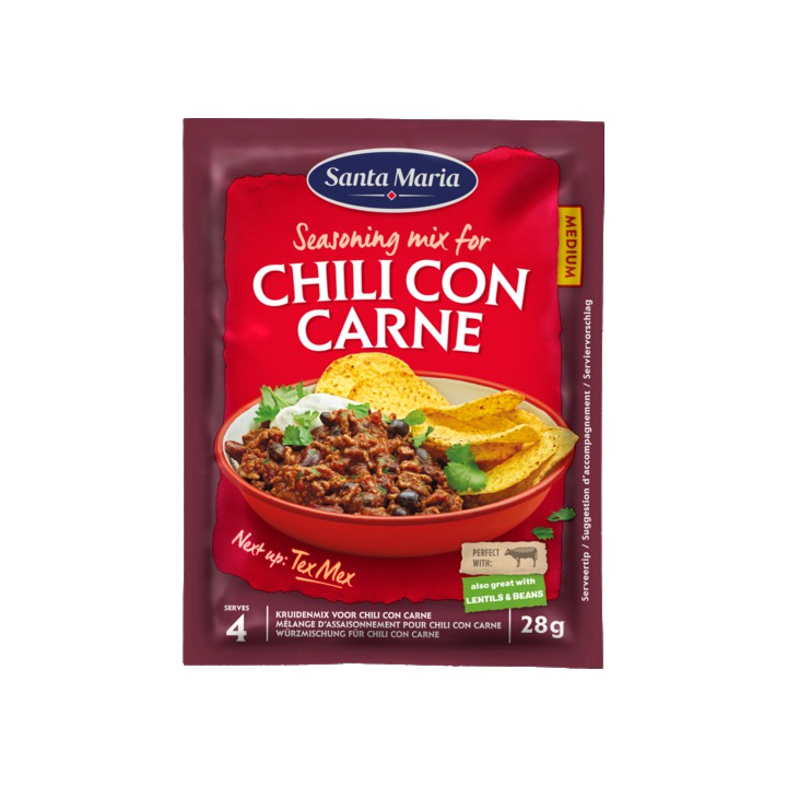 Santa Maria Chili Con Carne Kruidenmix Medium 28g