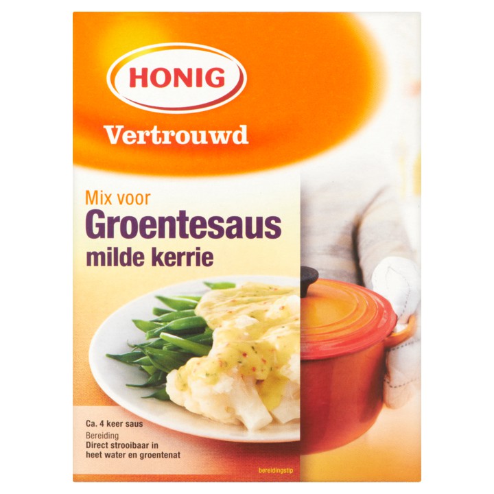 Honig Mix voor Groentesaus Milde Kerrie 140g