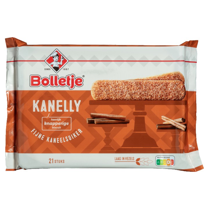 Bolletje Kanelly Fijne Kaneelsuiker 21 Stuks 175g