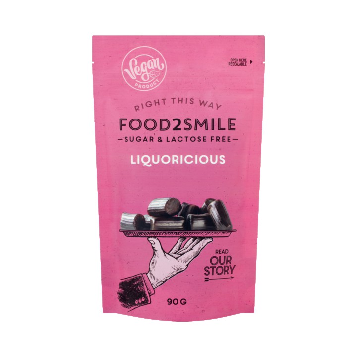 Food2Smile Sugar &amp;amp; Lactose Free Liquoricious 90g