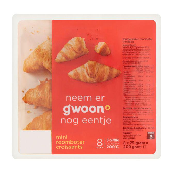 g&#039;woon Mini roomboter croissants