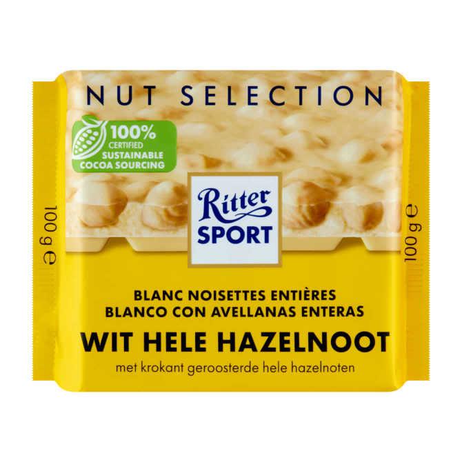 Ritter Sport Wit hele hazelnoot