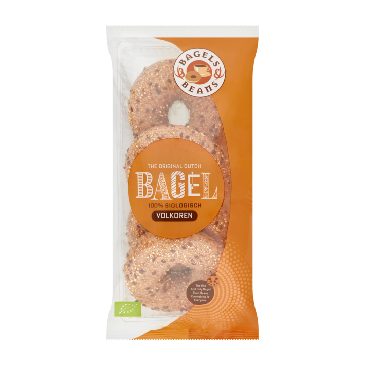 Bagels &amp;amp; Beans - Volkoren Bagel - 4 Stuks