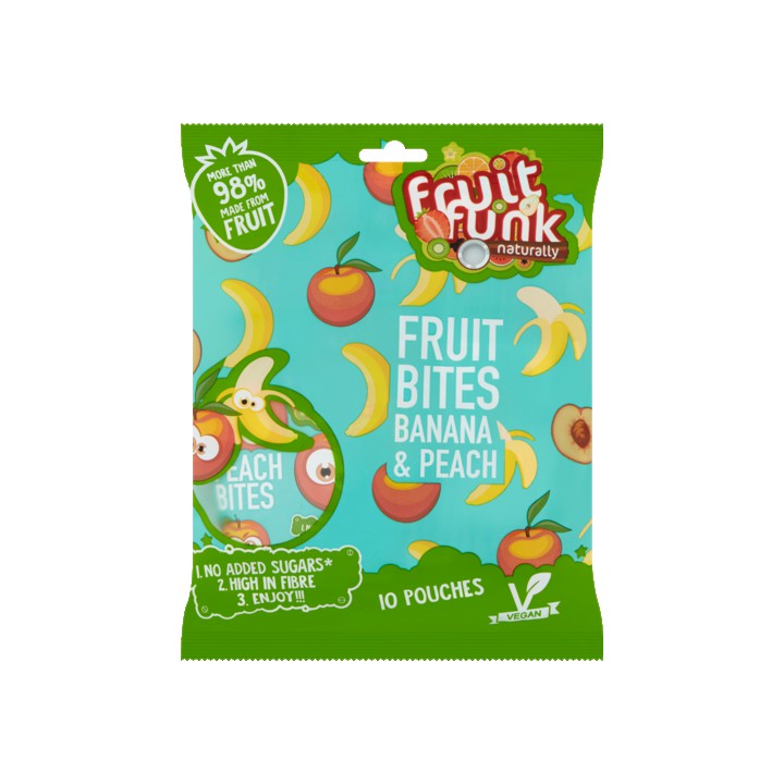 Fruitfunk Fruit Bites Banana &amp;amp; Peach 10 x 10g