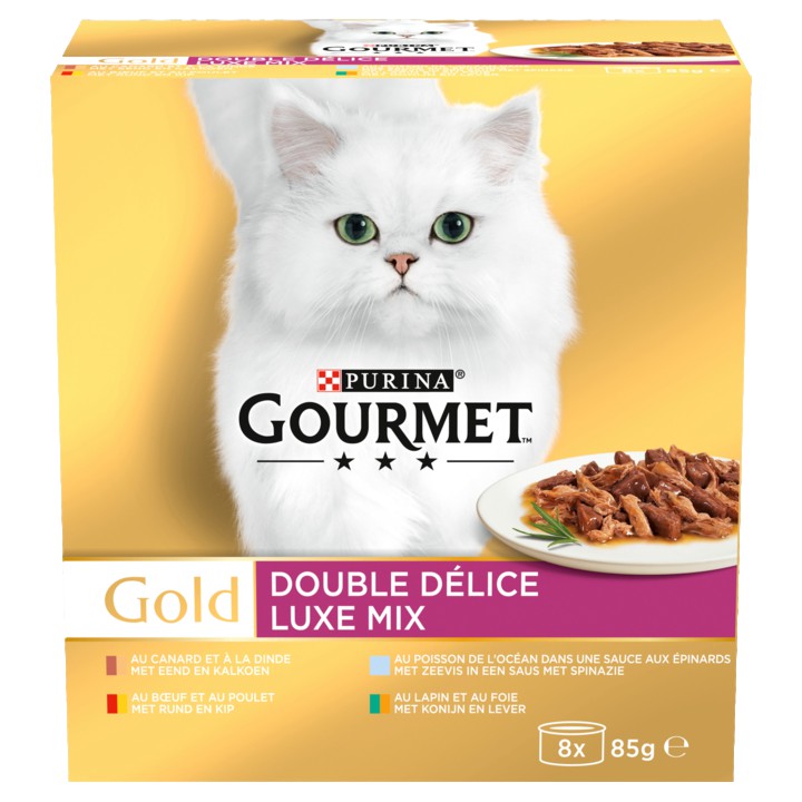 Gourmet Gold Luxe Mix Kattenvoer nat