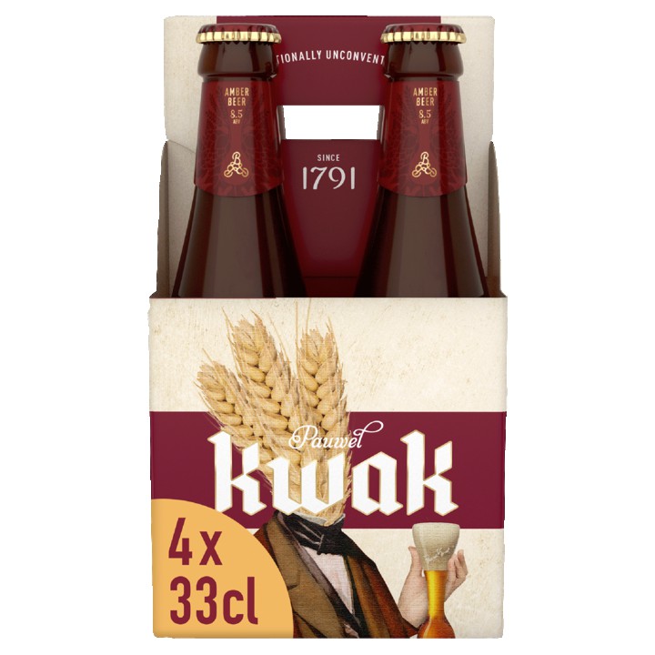 Pauwel Kwak Bier Flessen 4 x 33cl